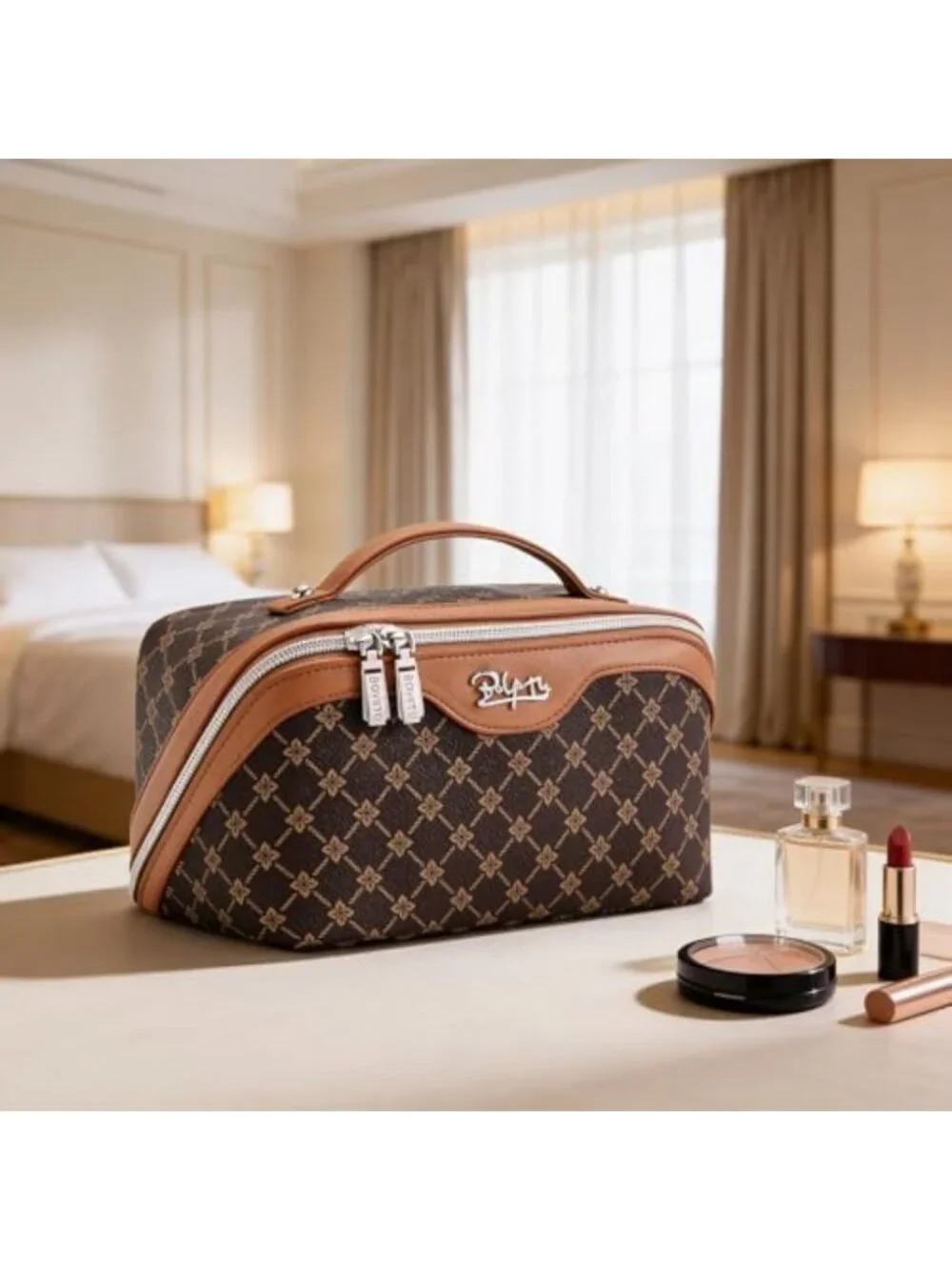 3-Piece Travel Makeup Bag Set for Women | Stylish Cosmetic Organizer & Storage